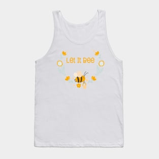 Cute Let It Bee Honeybee Tank Top